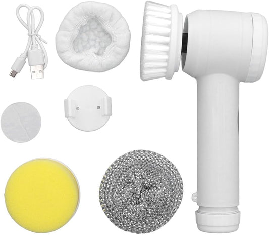 USB Rechargeable Electric Cleaning Brush – Powerful Multi-Purpose Scrubber for Kitchen, Bathroom & Home